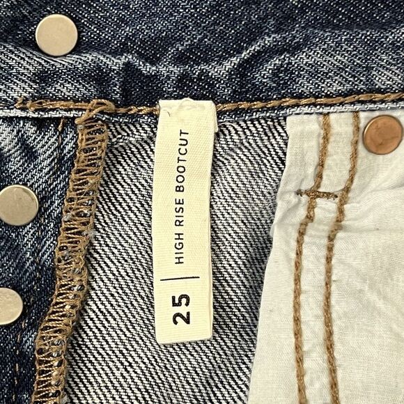 Pacsun Womens Size 25 High Rise Bootcut Distressed Raw Hem Jeans - Picture 4 of 5